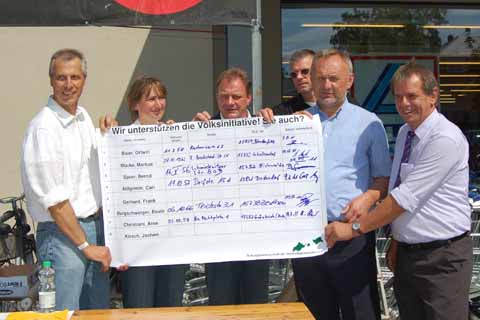 Volksinitiative: Unterschriftenaktion gestartet. – Bürgermeister Mücke wird der Täuschung bezichtigt!