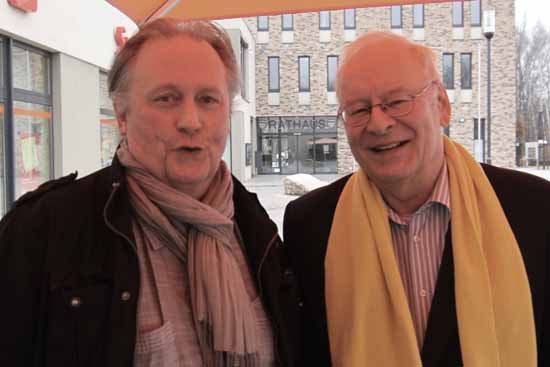 Im Gespräch über Kooperationen: Joachim Kolberg (CDU) und Knut – Michael Wichalski (FDP).