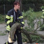 Schulzendorfs Feuerwehrfrauen packten kräftig zu.