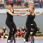 Die Einrad Fahrerinnen sorgten für Furore.