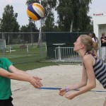 Die Beachvolleyballanlage wurde feierlich eröffnet.