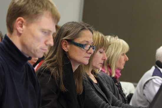 Die vier Geschäftsbereichsleiter der Verwaltung: Alexander Reech, Irma Klausch, Larysa Meskat, Undine Nulle (v.l.)