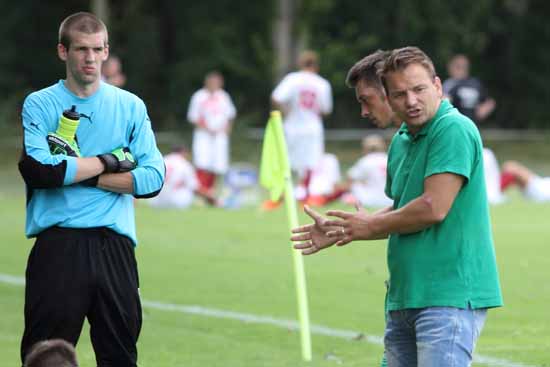 Im Gespräch: SG – Trainer Dirk Wedemeyer.