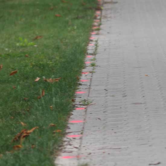 Münchner Straße: 65 Bordsteine erhielten gestern Rot!