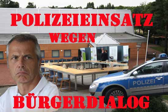 Bürgerdialog: Markus Mücke sorgt für Polizeieinsatz!