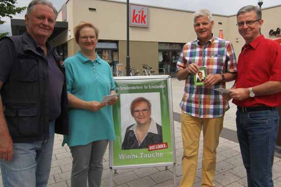 Tauche gab erste Kostprobe ihres Wahlkampfes