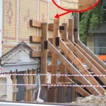 Trotz Stützmaßnahmen konnte das denkmalsgeschützte Gebäude nicht gerettet werden. (Foto:mwBild)