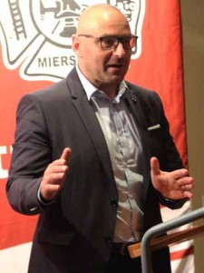 Björn Lakenmacher überbrachte eine gute Botschaft (Foto: mwBild)