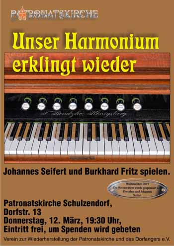 Klangprobe: Harmonium Konzert in der Patronatskirche