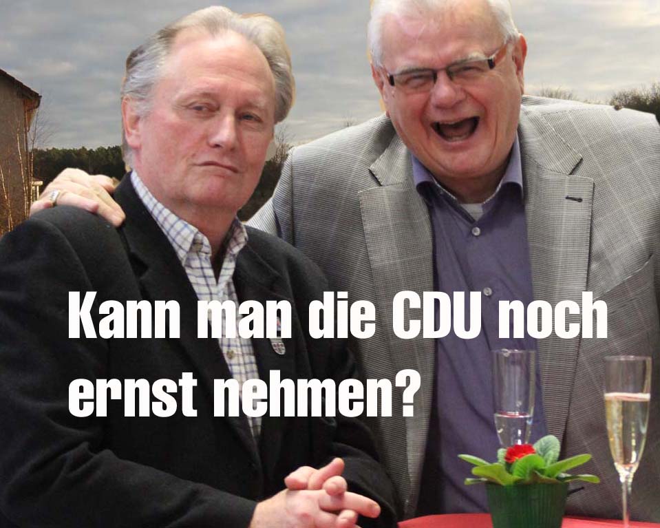 CDU-Chef Kolberg und der gescheiterte Investor der Waldsiedlung, für den die CDU sogar die Stellplatzsatzung ändern wollte (Foto: mwBild)