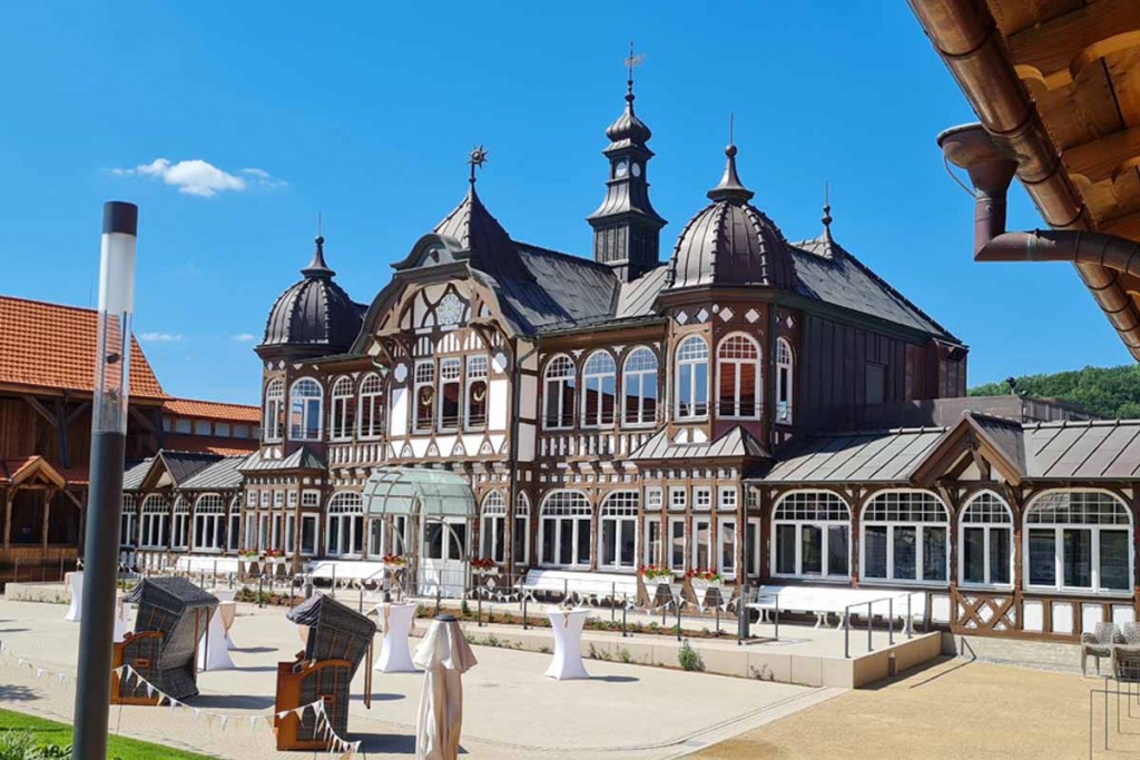 Es strahlt im neuen Antlitz: Das Gradierwerk. (Foto:mwBild)