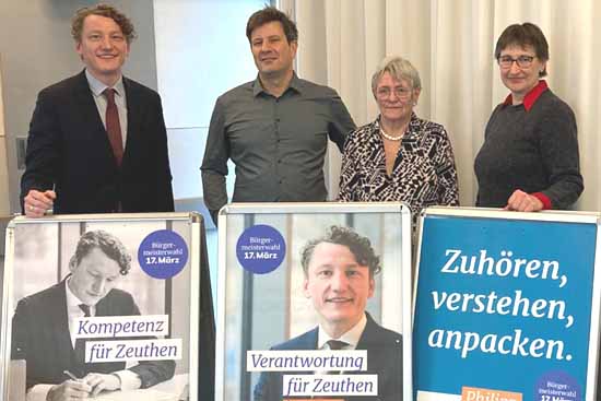 v.l.: Philipp Marten, Prof. Jonas Reif, Karin Sachwitz, Beate Burgschweiger 