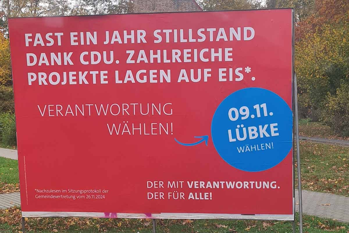 Großplakat Lübke 1