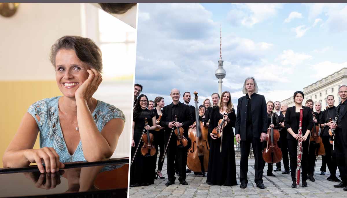 Gerlint Böttcher  mit der Kammersymphonie Berlin & Jürgen Bruns. (Foto: Barbara Glücksmann/Peter Adamik)