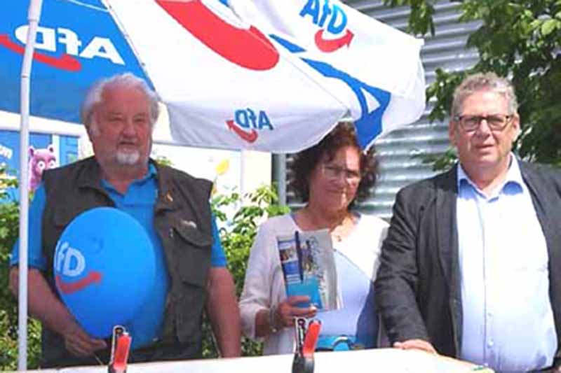 AfD-Fraktion: Klaus Schmidt, Brigitte Doberstein Güßman, Frank Güßmann (v.l.) - Foto: mwBildn